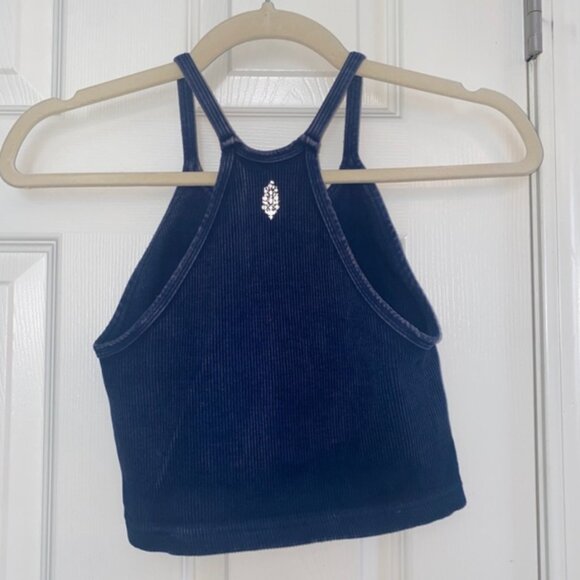 Free People FP Movement Happiness Runs Crop Tank M/L Deepest Navy - Picture 4 of 4